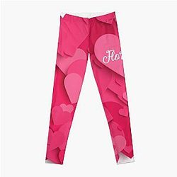 Love Romantic gift Birthday name girlfriend Florence Leggings