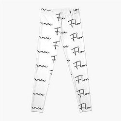 Florence Cursive Name Label Leggings