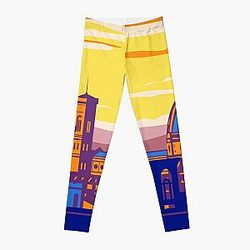 Florence Italy Travel Art Vintage Leggings
