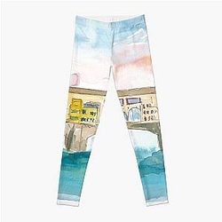 Florence Tuscany Ponte Vecchio At Sunset Leggings