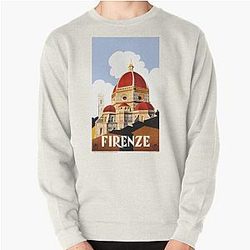 1930 Florence Italy Travel Poster Pullover Sweatshirt
