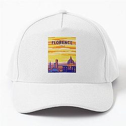 Florence Italy Travel Art Vintage Baseball Cap
