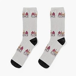 Florence cityscape Socks