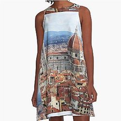 Duomo Florence Italy A-Line Dress