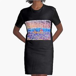 Florence holiday Graphic T-Shirt Dress