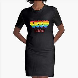 Florence Pride Graphic T-Shirt Dress