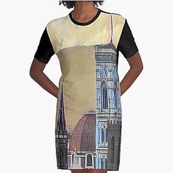 Florence streets Graphic T-Shirt Dress