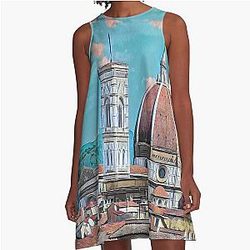 Florence streets A-Line Dress