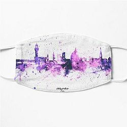Florence Italy Skyline Flat Mask