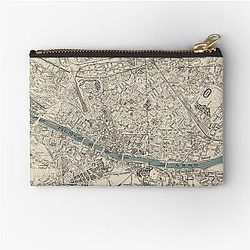 Vintage Florence Italy Map (1943) Zipper Pouch
