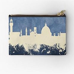 Florence Italy Skyline Zipper Pouch