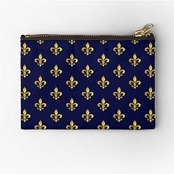 Florence Royal Fleur de Lis   Zipper Pouch