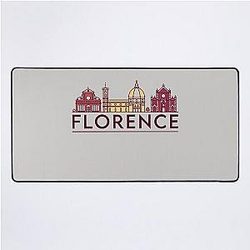 Florence cityscape Desk Mat