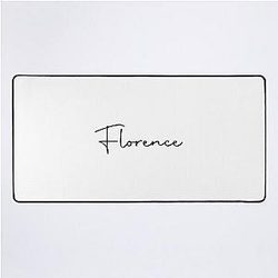 Florence Cursive Name Label Desk Mat