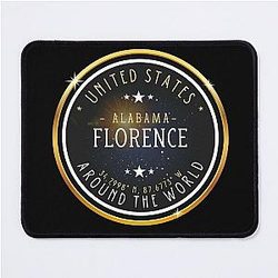 Florence City Alabama Souvenir | Florence Coordinates Mouse Pad