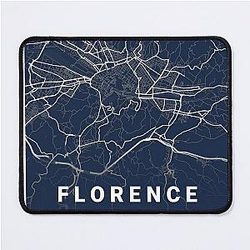 City Map of Florence Italy Mouse Pad