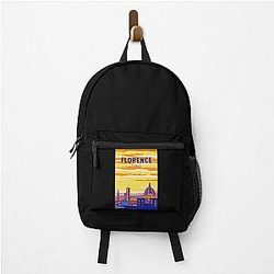 Florence Italy Travel Art Vintage Backpack