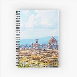 Overlooking Florence Spiral Notebook