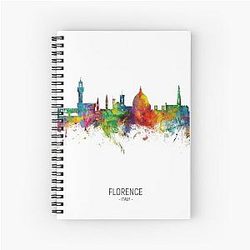 Florence Italy Skyline Spiral Notebook