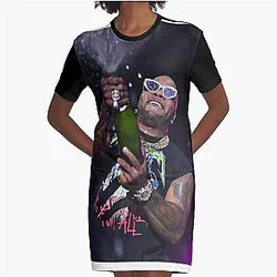 Flo Rida - Photograph Graphic T-Shirt Dress