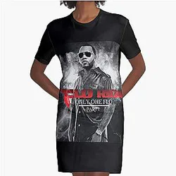 Only One Flo Part 1 Flo Rida Album Graphic T-Shirt Dress