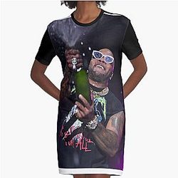 Flo Rida - Photograph Graphic T-Shirt Dress