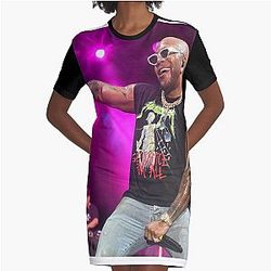Flo Rida - Photograph Graphic T-Shirt Dress