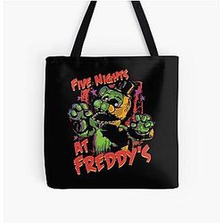 Five Nights at Freddy's Bags - Five Nights At Freddy's Phantom Freddy All Over Print Tote Bag