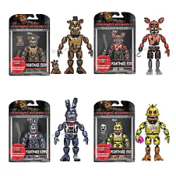 Five Nights at Freddy's Action Figures - FNAF Nightmare Freddy Figures PVC Funtime Collection