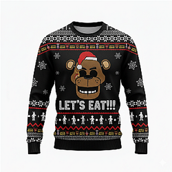Five Nights at Freddy's Glamrock Bunny Ugly Christmas Sweater