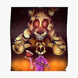 Five Nights at Freddy's Posters - Die In A Fire - Five Nights At Freddy's 3 Poster
