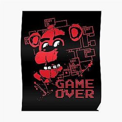Five Nights at Freddy's Posters - Five Nights At Freddy's Pizzeria Game Over Poster