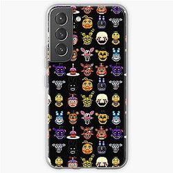 Five Nights at Freddy's Cases - Five Nights at Freddy's - Pixel art - Multiple Characters Samsung Galaxy Soft Case