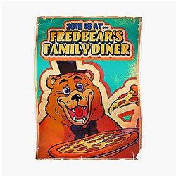 Five Nights at Freddy's Posters - Five Nights at Freddy's Security Breach - Bear Pizza Poster