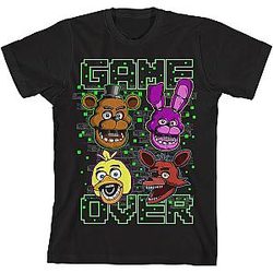 Game Over Pixel Heads LA2407 Five Nights at Freddy's T-Shirts