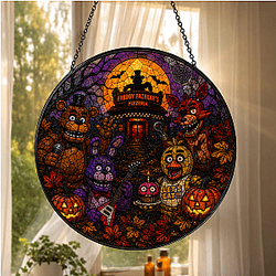 [Exclusive] Freddy Fazbear's Pizza Halloween Five Nights at Freddy's Suncatcher