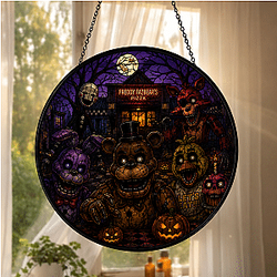 [Exclusive] FNAF Halloween Five Nights at Freddy's Suncatcher