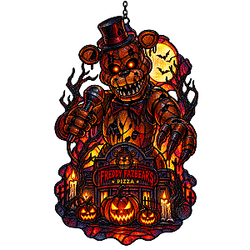[Exclusive] Freddy Fazbear Five Nights at Freddy's Suncatcher