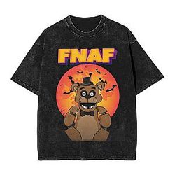 Freddys Halloween PTTT2408 Washed  Five Nights at Freddy's T-Shirts
