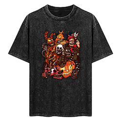 FNAF  Five Nights at Freddy's Halloween Washed T-Shirt Five Nights at Freddy's T-Shirts