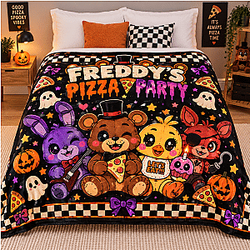 Freddy's Pizza Party FNAF Blanket NTT089 Five Nights at Freddy's Blanket