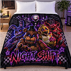 Night Shift FNAF Blanket NTT089 Five Nights at Freddy's Blanket