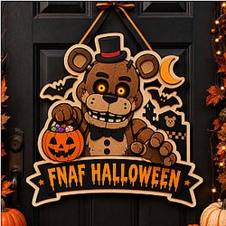 Fan Cave Wooden Hanging Plaque DTNK1009 Five Nights at Freddy's Wooden Door Sign