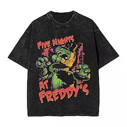 Acid-Wash Graphic PTTT510  Five Nights at Freddy's T-Shirts