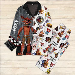 Halloween Foxy  Five Nights At Freddy's Pajamas Set