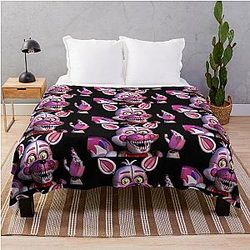 Five Nights at Freddy's Blanket - FNAF - FIVE NIGHTS AT FREDDY'S - FUNTIME FOXY  Throw Blanket