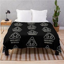 Five Nights at Freddy's Blanket - Five Nights at Freddy's Security Breach Symbol Logo Throw Blanket