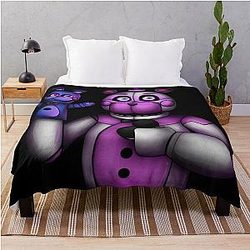 Five Nights at Freddy's Blanket - Five Nights at Freddy's - Sister Location Funtime Freddy with Bon Bon Throw Blanket