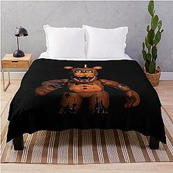 Five Nights at Freddy's Blanket - FNAF - FIVE NIGHTS AT FREDDY'S - FREDDY FAZBEAR  Throw Blanket