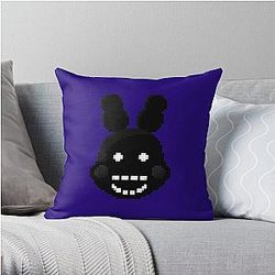 Five Nights at Freddy's Pillows - Five Nights at Freddy's 2 - Pixel art - Shadow Bonnie Throw Pillow Cover